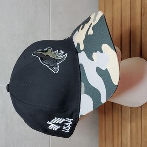 NHL AZ Coyotes Camouflage Black Camo Hat USAA OSFA